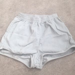 American Apparel light blue corduroy shorts